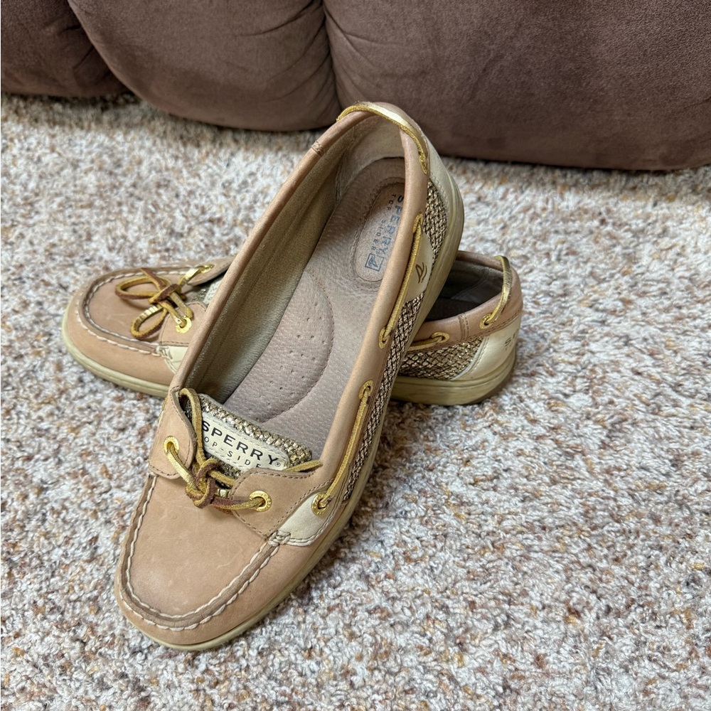 Sperry Tan Flats Moccasin-Style Loafers